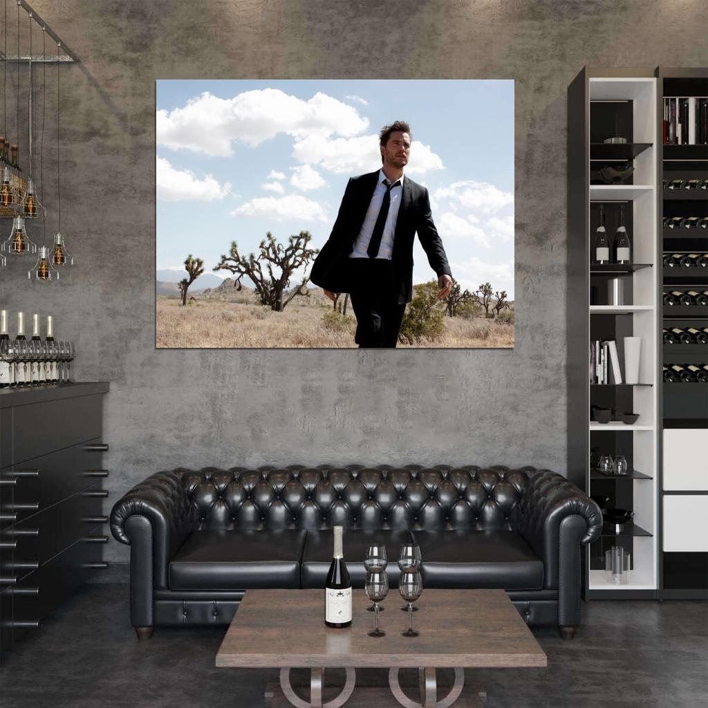Taylor Kitsch Suit Desert Epic Hot Charming Actor Rare Wall Art Print Poster