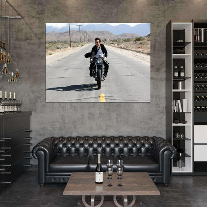 Taylor Kitsch Motorbike Awesome Suit Road Hot Rare Wall Art Print Poster