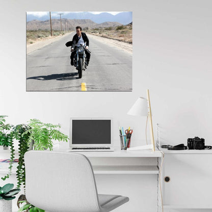 Taylor Kitsch Motorbike Awesome Suit Road Hot Rare Wall Art Print Poster