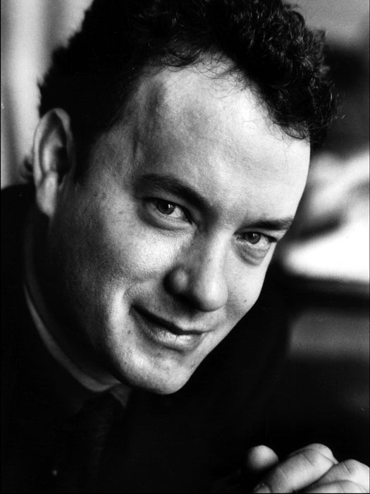 Tom Hanks Amazing BW Portrait Young Handsome Rare Wall Art Print Poster