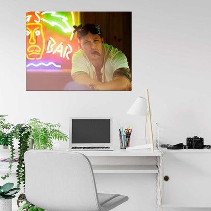 Tom Hardy Portrait Cigar Sunglasses Badass Handsome Wall Art Print Poster