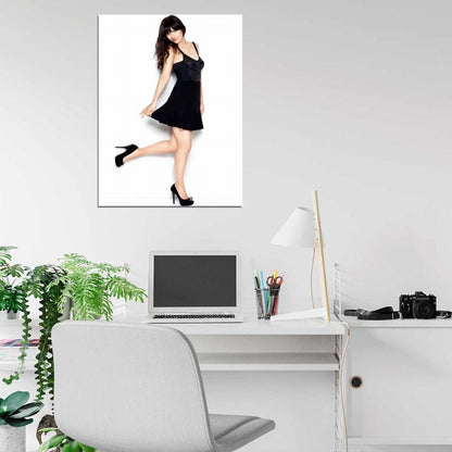 Zooey Deschanel High Heels Legs Hot Sexy Cute Actress Wall Art Print Poster