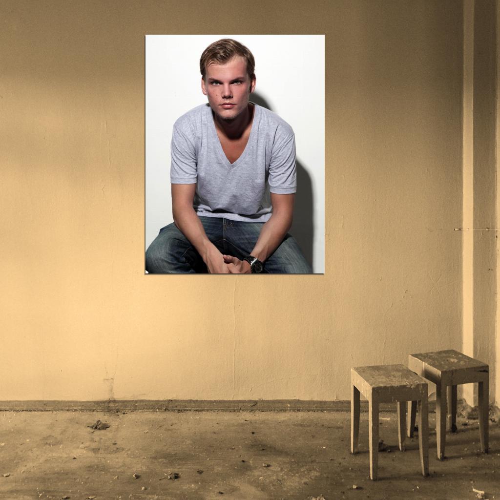 Avicii Handsome Electronic Dance Music EDM DJ Music Wall Art Print Poster