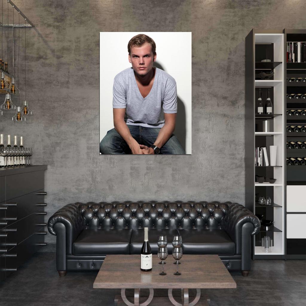 Avicii Handsome Electronic Dance Music EDM DJ Music Wall Art Print Poster