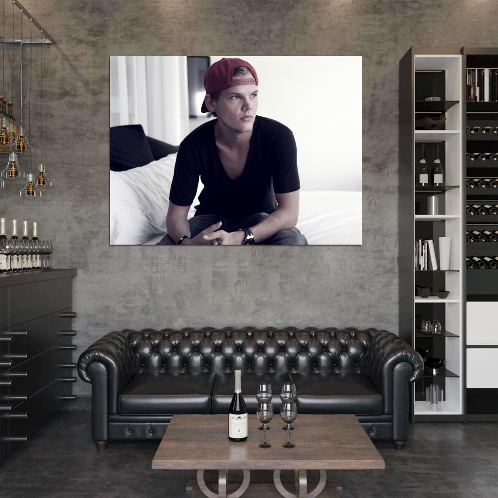 Avicii Handsome Portrait Electronic Dance EDM DJ Wall Art Print Poster