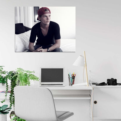 Avicii Handsome Portrait Electronic Dance EDM DJ Wall Art Print Poster