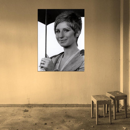 Barbra Streisand Young Beautiful Portrait Retro Rare Wall Art Print Poster
