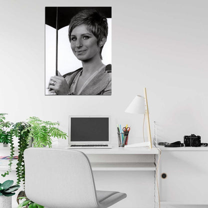 Barbra Streisand Young Beautiful Portrait Retro Rare Wall Art Print Poster