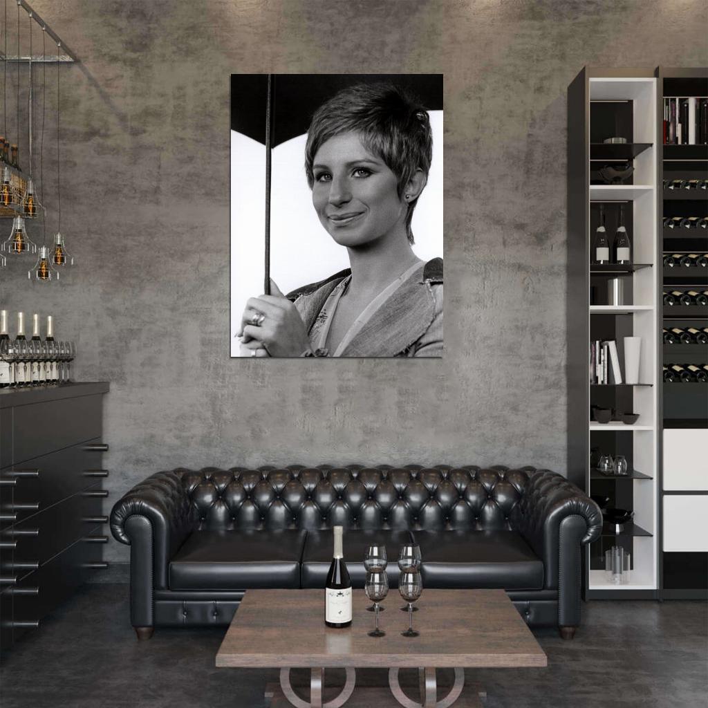 Barbra Streisand Young Beautiful Portrait Retro Rare Wall Art Print Poster
