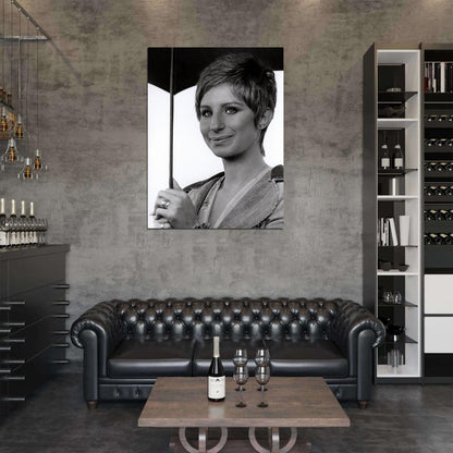 Barbra Streisand Young Beautiful Portrait Retro Rare Wall Art Print Poster