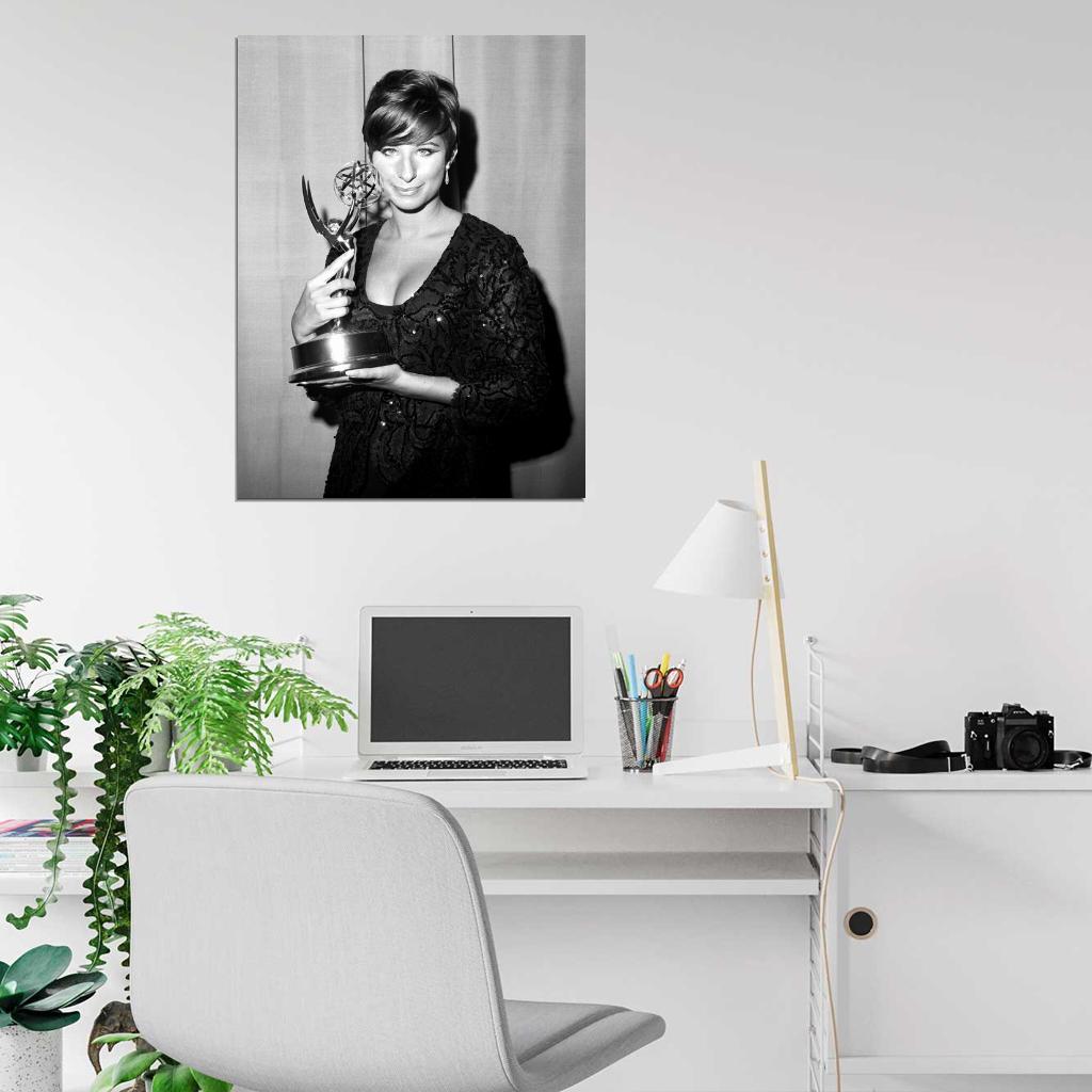 Barbra Streisand Emmy Award Young Beautiful Retro Wall Art Print Poster