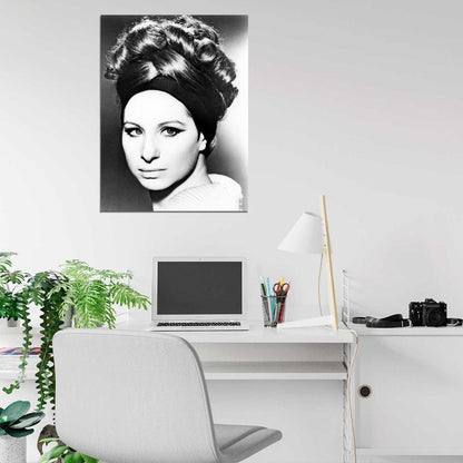 Barbra Streisand Young Beautiful Portrait Retro Rare Wall Art Print Poster