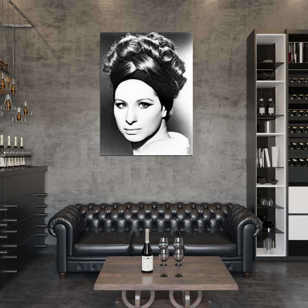 Barbra Streisand Young Beautiful Portrait Retro Rare Wall Art Print Poster