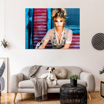 Beyonce Knowles Beautiful Portrait Music Artist Singer Wall Art Print Poster