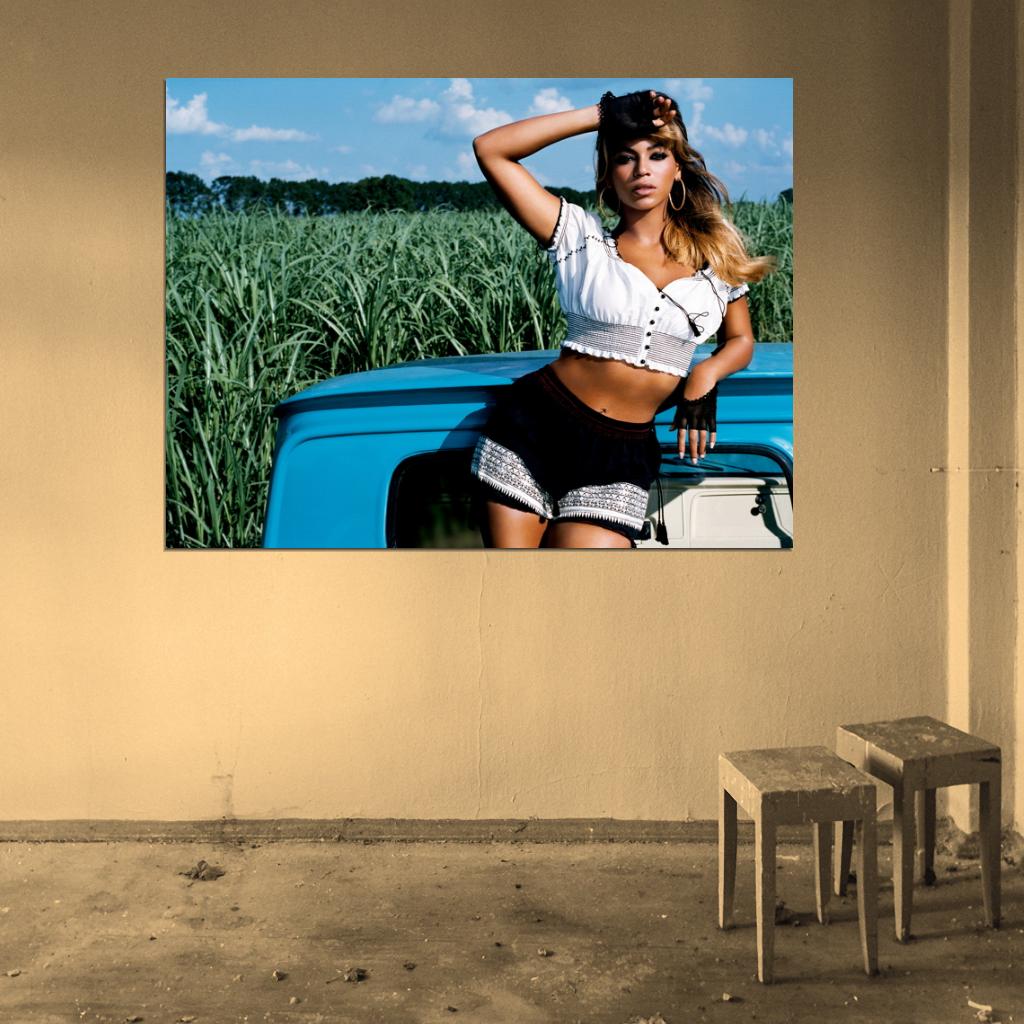 Beyonce Knowles Sexy Outfit Hot Music Artist Singer Wall Art Print Poster