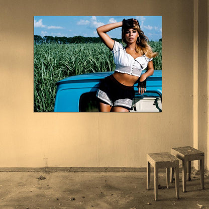 Beyonce Knowles Sexy Outfit Hot Music Artist Singer Wall Art Print Poster