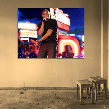 Dr. Dre Amazing Stage Microphone Gangsta Rap Rare Wall Art Print Poster