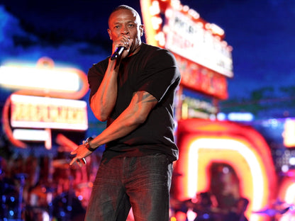 Dr. Dre Amazing Stage Microphone Gangsta Rap Rare Wall Art Print Poster