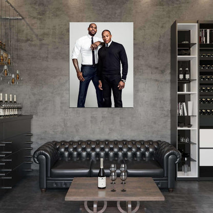 Dr. Dre Lebron James Gangsta Rap Music Basketball Wall Art Print Poster