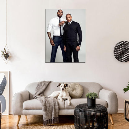 Dr. Dre Lebron James Gangsta Rap Music Basketball Wall Art Print Poster
