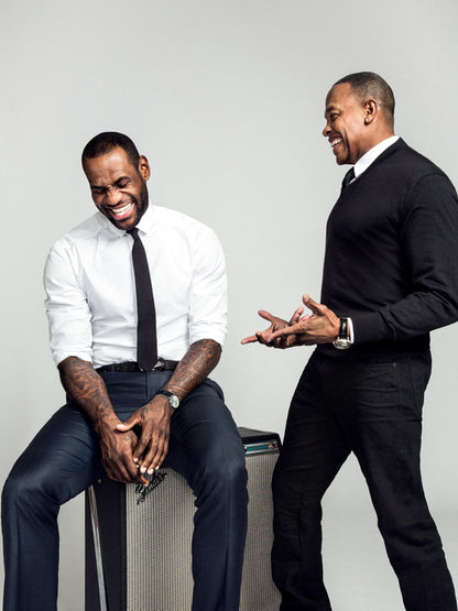 Dr. Dre Lebron James Laughing Gangsta Rap Basketball Wall Art Print Poster