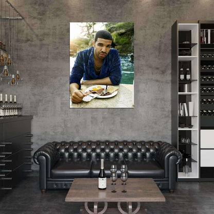 Drake English Breakfast Amazing Rap Music Singer Wall Art Print Poster