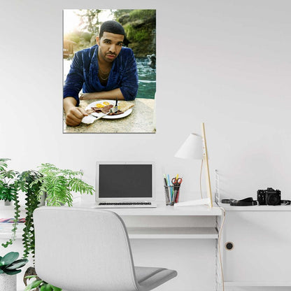 Drake English Breakfast Amazing Rap Music Singer Wall Art Print Poster