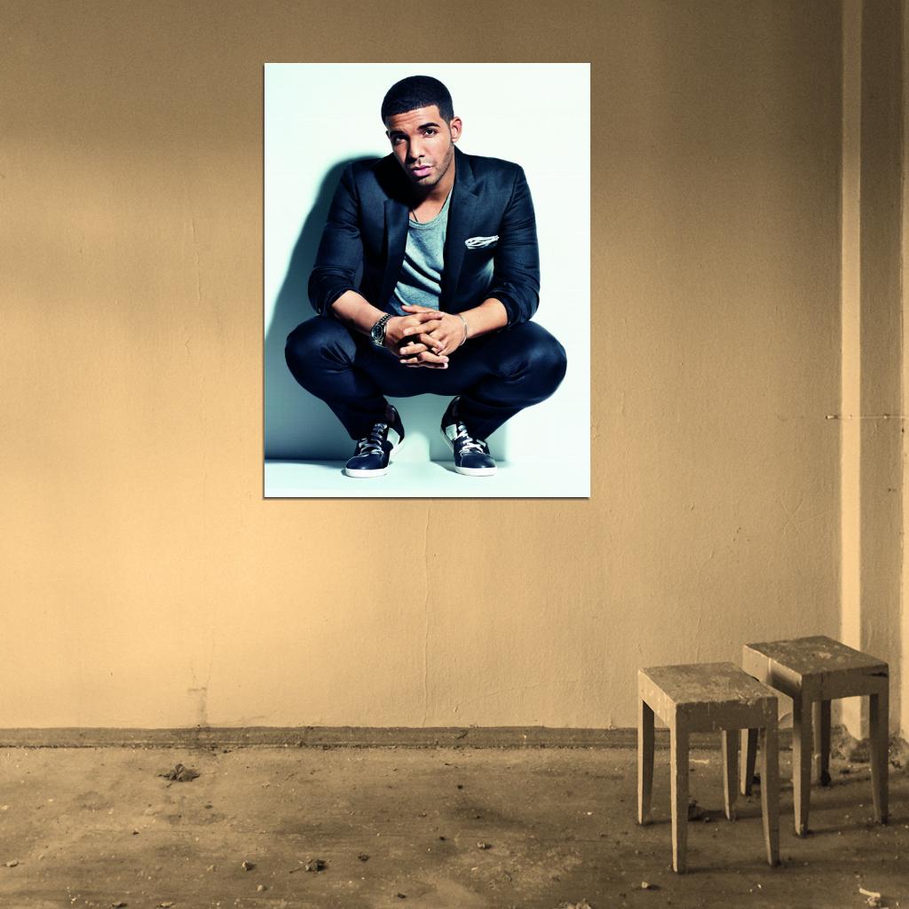 Drake Jacket Handsome Rap Music Artist Singer Wall Art Print Poster
