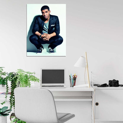 Drake Jacket Handsome Rap Music Artist Singer Wall Art Print Poster