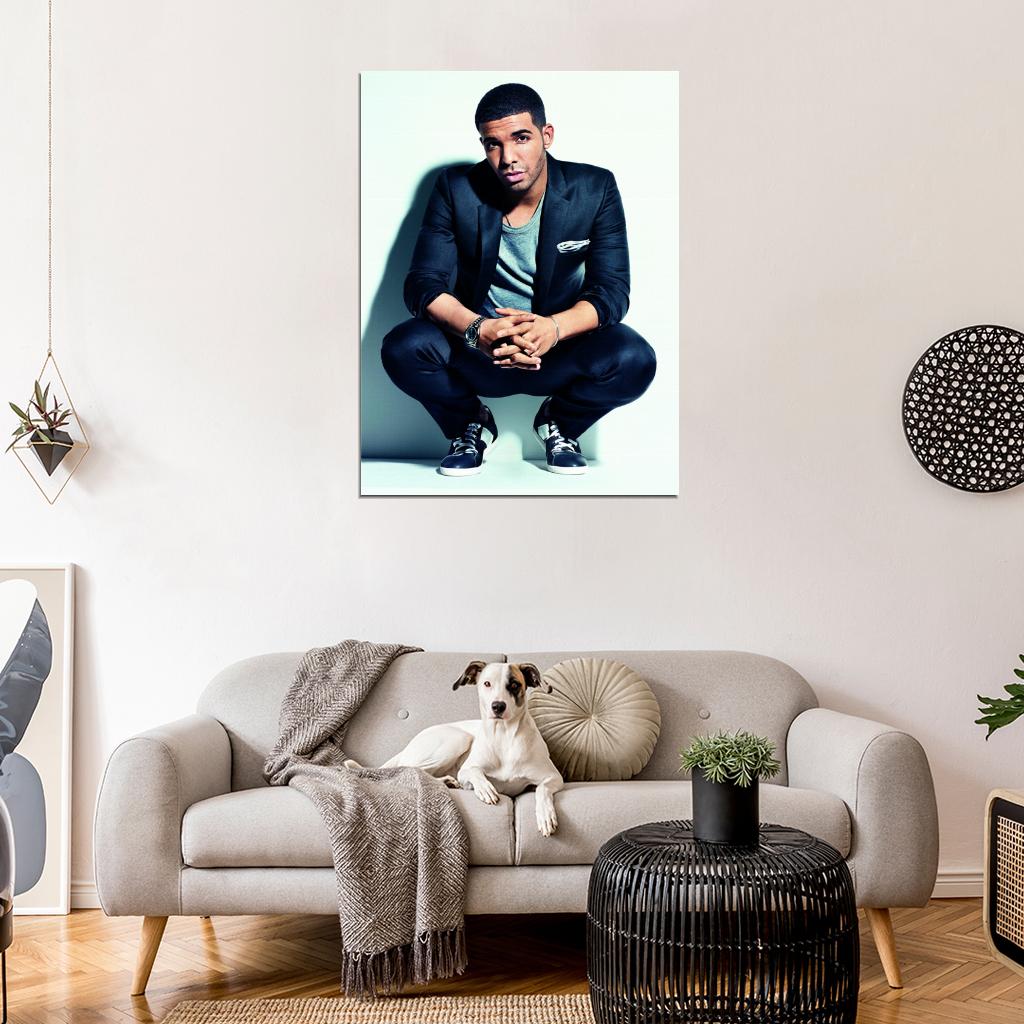 Drake Jacket Handsome Rap Music Artist Singer Wall Art Print Poster