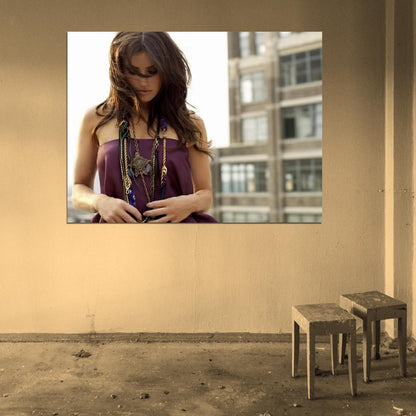 Idina Menzel Dress Hair Beautiful Music Artist Singer Wall Art Print Poster