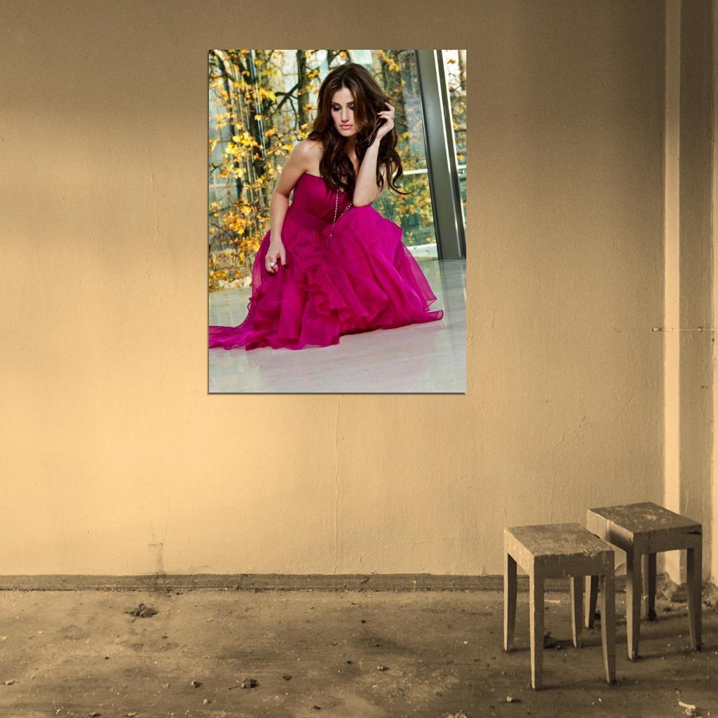 Idina Menzel Beautiful Charming Music Artist Singer Wall Art Print Poster