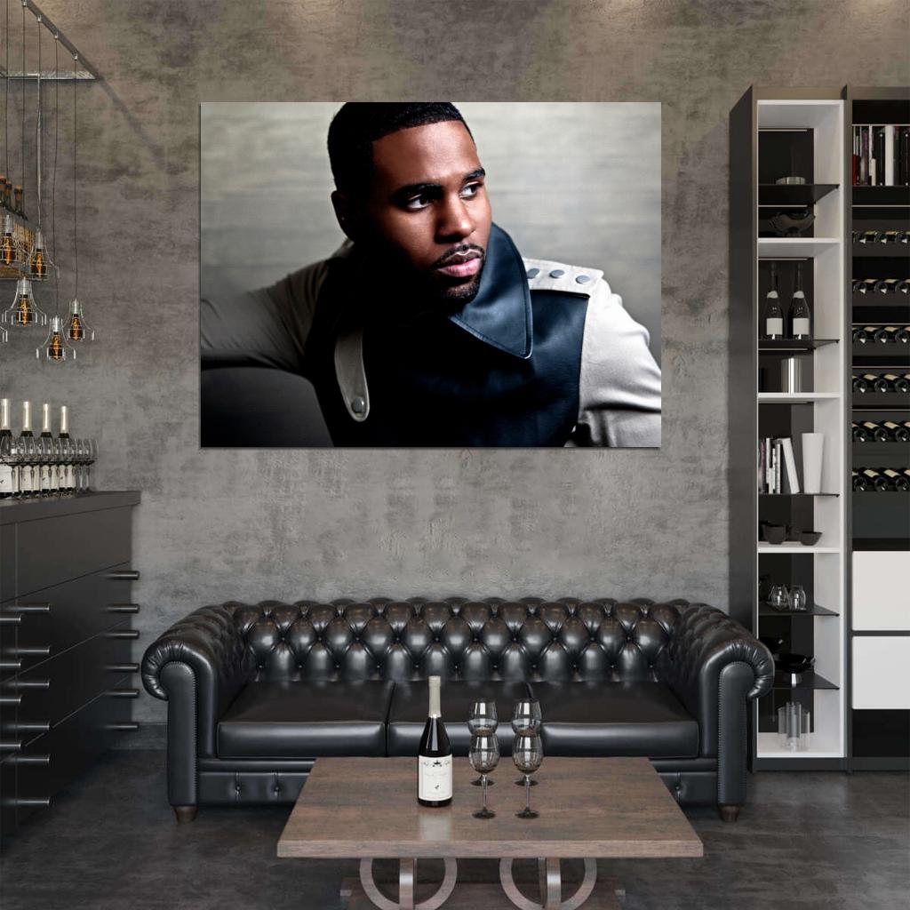 Jason Derulo Leather Jacket Amazing Portrait Handsome Wall Art Print Poster