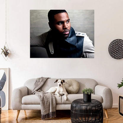 Jason Derulo Leather Jacket Amazing Portrait Handsome Wall Art Print Poster