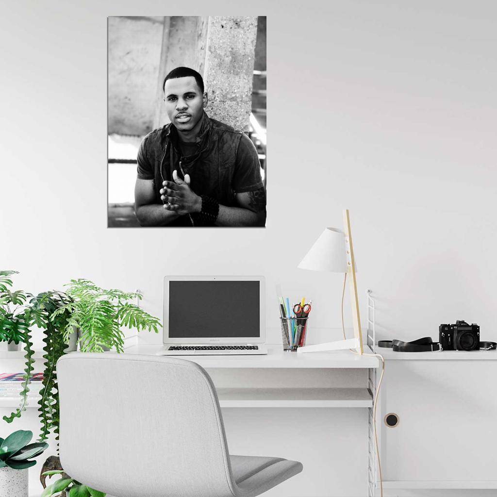 Jason Derulo Amazing BW Portrait Charming Handsome Wall Art Print Poster
