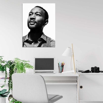 John Legend Amazing BW Portrait Handsome Music Wall Art Print Poster