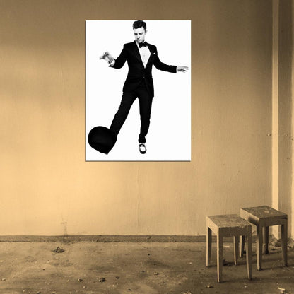 Justin Timberlake Dance Hat Suit Hot Elegant Handsome Wall Art Print Poster