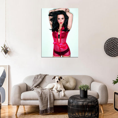 Katy Perry Lingerie Cleavage Hot Sexy Seductive Wall Art Print Poster