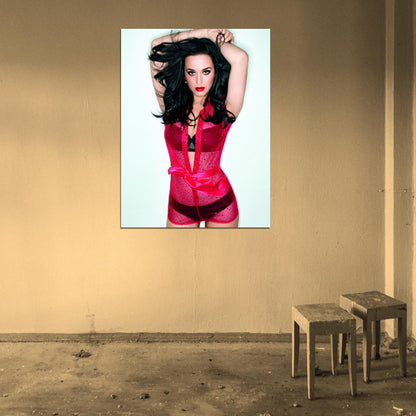 Katy Perry Lingerie Cleavage Hot Sexy Seductive Wall Art Print Poster
