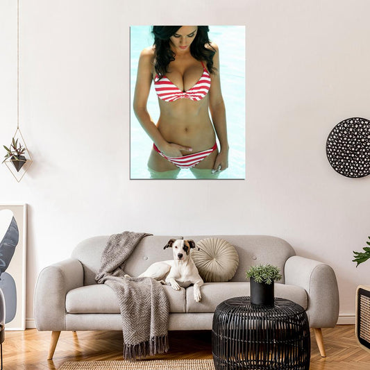 Katy Perry Swimsuit Water Hot Sexy Music Singer Wall Art Print Poster