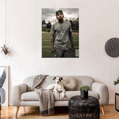 Kid Ink Football Pitch Tattoos Music Hip Hop Rap Wall Art Print Poster
