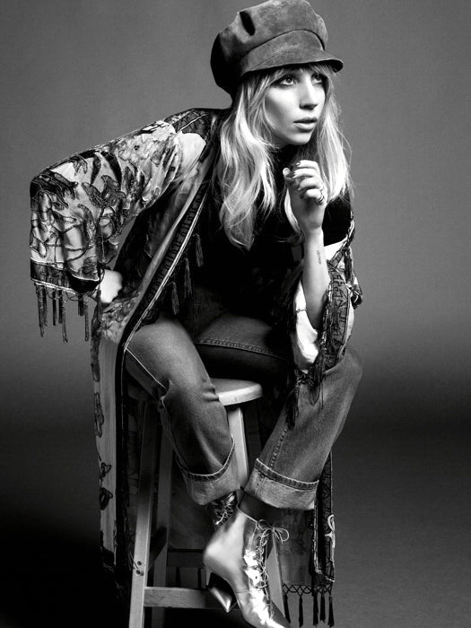 Lady Gaga BW Stool Hot Music Artist Singer Rare Wall Art Print Poster