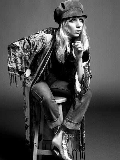 Lady Gaga BW Stool Hot Music Artist Singer Rare Wall Art Print Poster