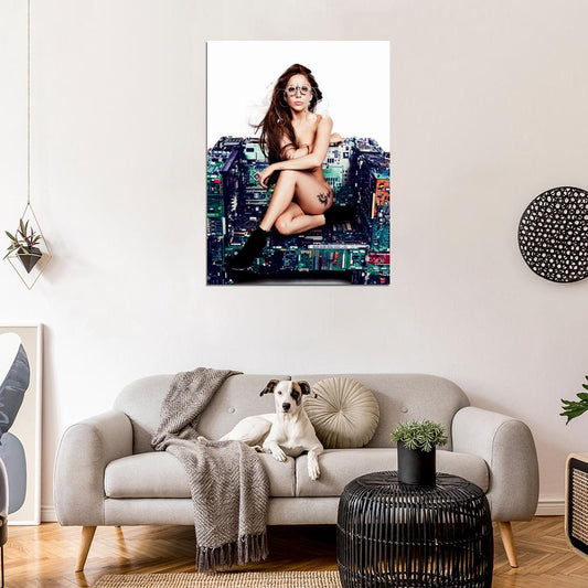 Lady Gaga Naked Legs Tattoo Hot Sexy Music Singer Rare Wall Art Print Poster