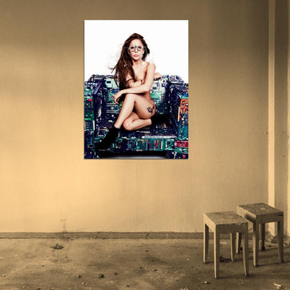 Lady Gaga Naked Legs Tattoo Hot Sexy Music Singer Rare Wall Art Print Poster