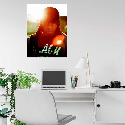 Lil Wayne Incredible Rare Portrait Hat Hip-Hop Wall Art Print Poster