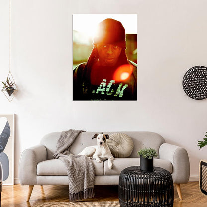 Lil Wayne Incredible Rare Portrait Hat Hip-Hop Wall Art Print Poster