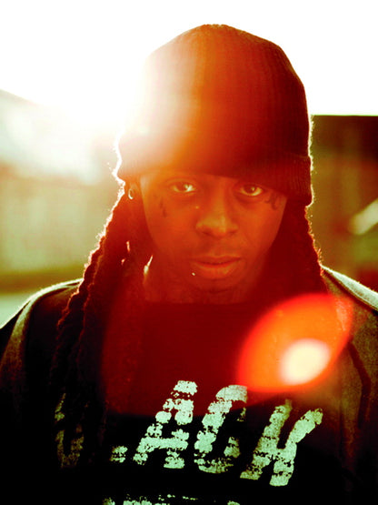 Lil Wayne Incredible Rare Portrait Hat Hip-Hop Wall Art Print Poster