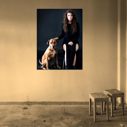Lorde Amazing Dress Dog Beautiful Music Artist Singer Wall Art Print Poster