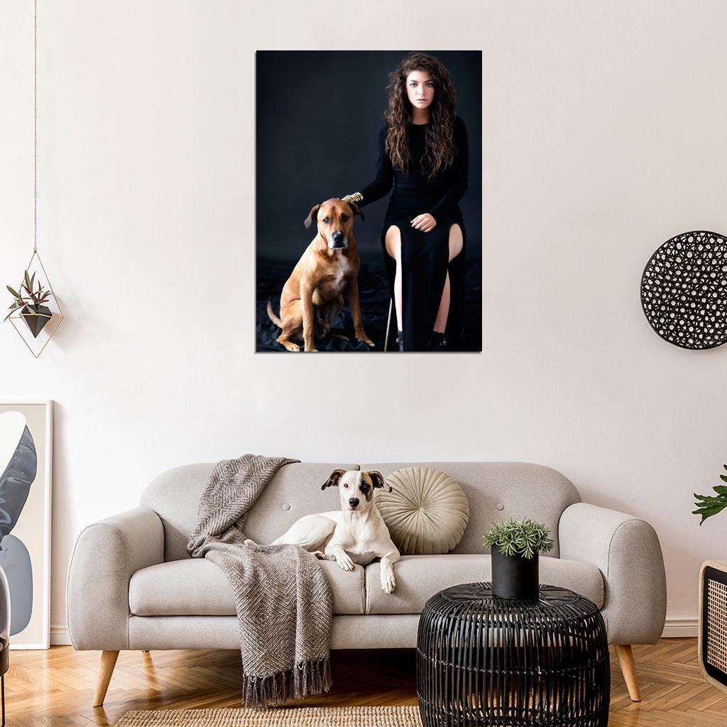 Lorde Amazing Dress Dog Beautiful Music Artist Singer Wall Art Print Poster